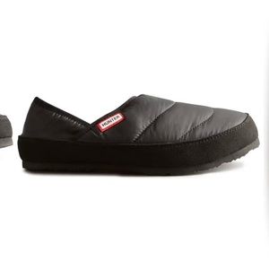 Hunter Black Puffer Slipper